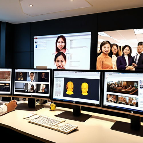 Home 14 **
* Prompt: Diverse team of Malaysian professionals collaborating on a digital curation platform, screens showing articles and shared annotations, modern office environment, warm lighting, symbolizing increased team productivity.
**