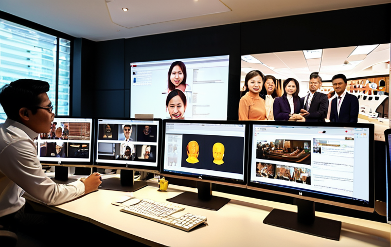 **
* Prompt: Diverse team of Malaysian professionals collaborating on a digital curation platform, screens showing articles and shared annotations, modern office environment, warm lighting, symbolizing increased team productivity.
**